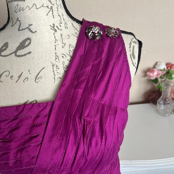 Vintage purple mini dress one - Picture 3 of 7